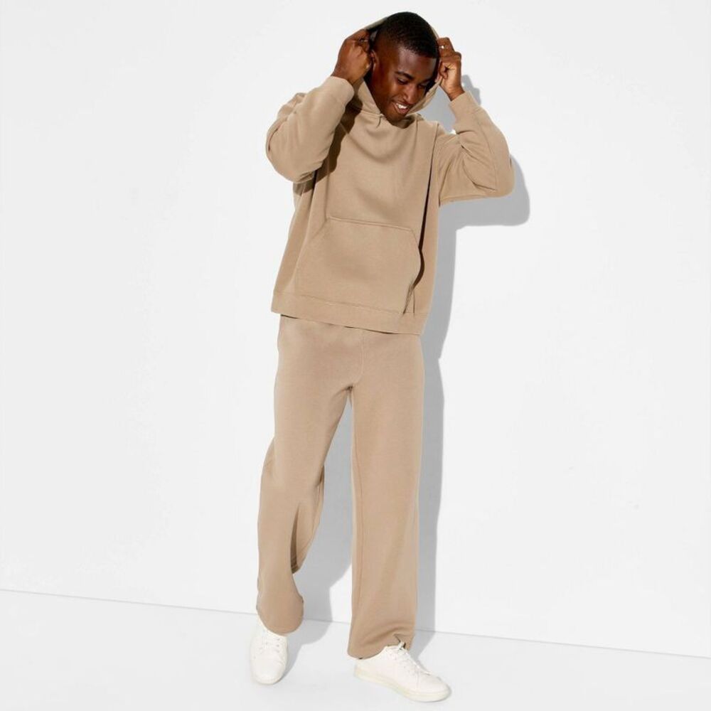 Men's Pullover Hooded Sweatshirt - Original Use Tan S